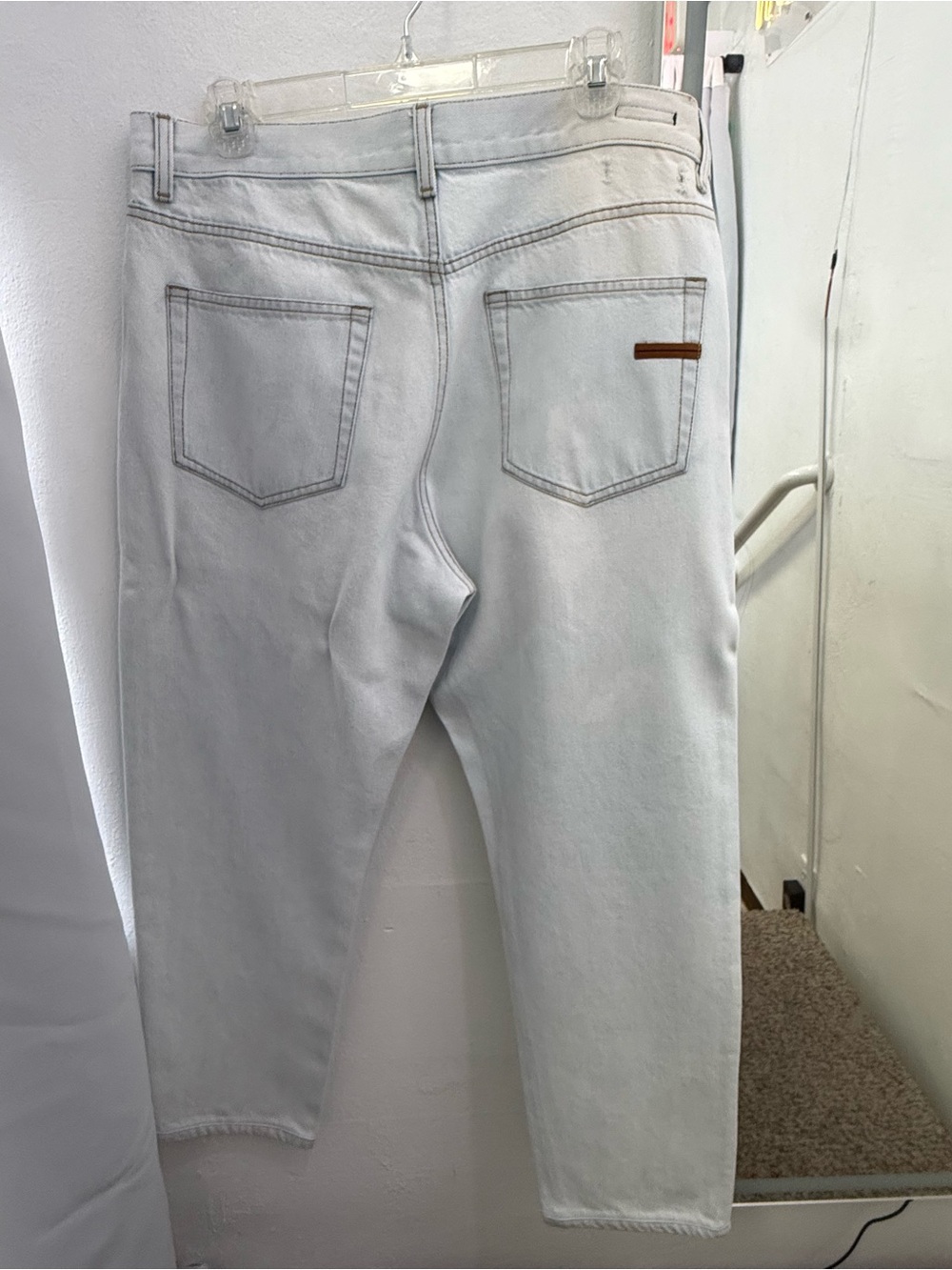 Men's Light Gray Jeans – Classic Straight Fit